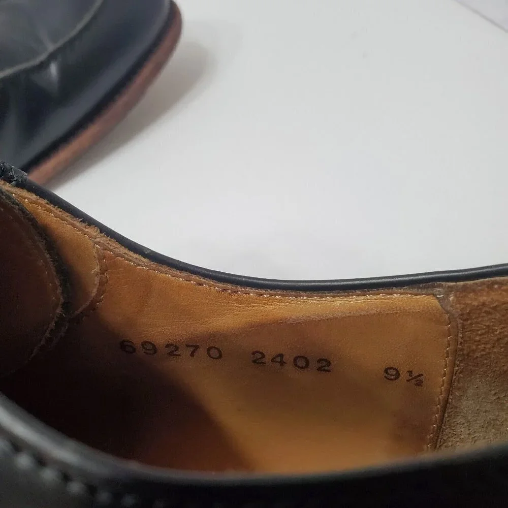 Berwick 1707 Split Toe Derby Dress Shoe Mens 9.5‎ Black Leather Goodyear Welted